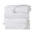 thumbnail image 1 of Great Bay Home Quick Dry Loop Textured 4-Pack Bath Towel Set, 54" x 27", Optic White, 1 of 6