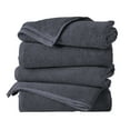 thumbnail image 1 of Great Bay Home Quick Dry Loop Textured 4-Pack Bath Towel Set, 54" x 27", Stone Blue, 1 of 6