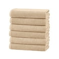 thumbnail image 1 of Great Bay Home Quick Dry Loop Textured 6-Pack Hand Towel Set, 26" x 16", Taupe, 1 of 6