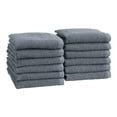 thumbnail image 1 of Great Bay Home Quick Dry Loop Textured 12-Pack Washcloth Set, 13" x 13", Chambray Blue, 1 of 6