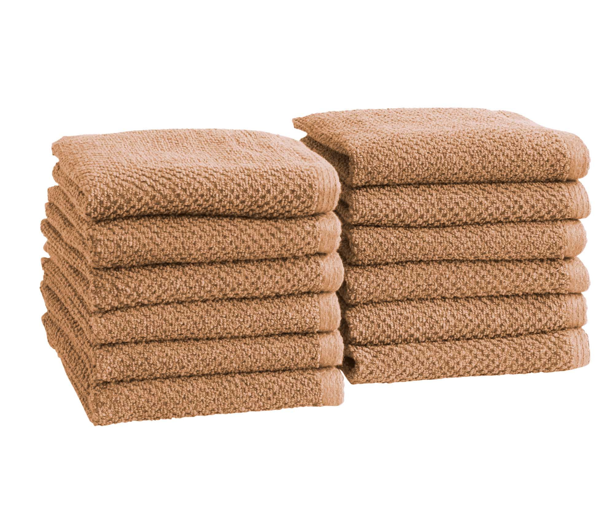 Clay Textured Cotton Washcloth Set - Pack of 12