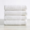 thumbnail image 1 of Great Bay Home Ribbed Terry Quick Dry Towel Set (Hand Towel (4-Pack), White), 1 of 6