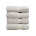 thumbnail image 1 of Great Bay Home Quick-Dry 100% Cotton 4 Pack Bath Towel Set, Light Grey, 1 of 6