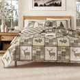 thumbnail image 1 of Lodge Quilt Set - Lightweight, Soft, All-Season - 2-Piece Reversible Rustic Bedding Set (Twin / Twin XL, Multi), 1 of 6