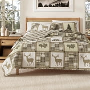 Lodge Quilt Set - Lightweight, Soft, All-Season - 2-Piece Reversible Rustic Bedding Set (Twin / Twin XL, Multi)