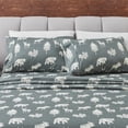 thumbnail image 1 of Great Bay Home Rustic Inspired Microfiber Sheet Set (Full, Forest Animal - Dark Grey), 1 of 9