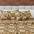 thumbnail image 1 of Great Bay Home Rustic Lodge Microfiber Wrinkle Resistant Sheet Set  (King, Lodge - Stonehurst), 1 of 5