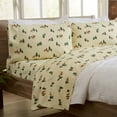 thumbnail image 1 of Great Bay Home Rustic Lodge Microfiber Wrinkle Resistant Sheet Set  (Queen, Deer), 1 of 6