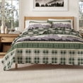thumbnail image 1 of Lodge Quilt Set - Lightweight, Soft, All-Season - 2-Piece Reversible Rustic Bedding Set (Twin / Twin XL, Forest Patchwork), 1 of 6
