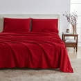 Great Bay Home Solid Flannel Sheet Set 100 Turkish Cotton Double