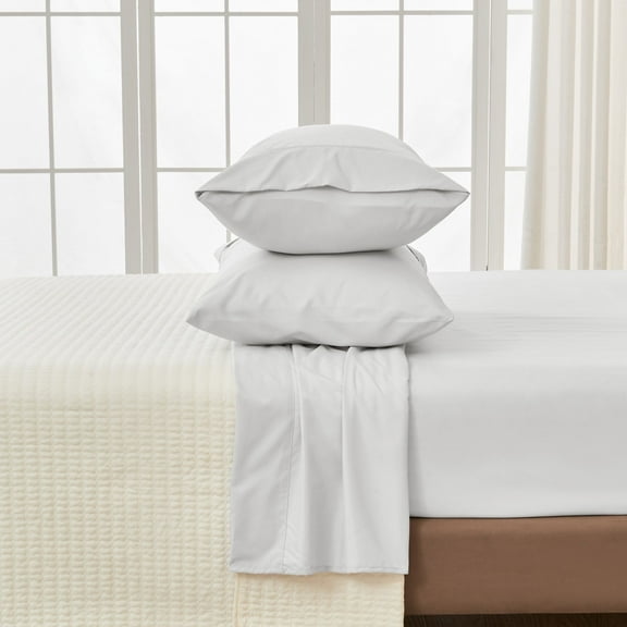 Ultra-Soft Solid Microfiber Sheet Set, Twin, 3 Pieces