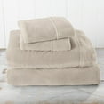 thumbnail image 1 of Great Bay Home Solid Velvet Plush Warm and Cozy Fleece Sheet Set (Full, Stone Grey), 1 of 7