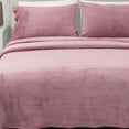 thumbnail image 1 of Great Bay Home Solid Velvet Plush Warm and Cozy Fleece Sheet Set (Twin, Rose), 1 of 7