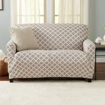 Great Bay Home Stretch Twill Loveseat Slipcover (Loveseat, Beige)