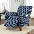 thumbnail image 1 of Great Bay Home Stretch Twill Recliner Slipcover (Recliner, Navy), 1 of 5