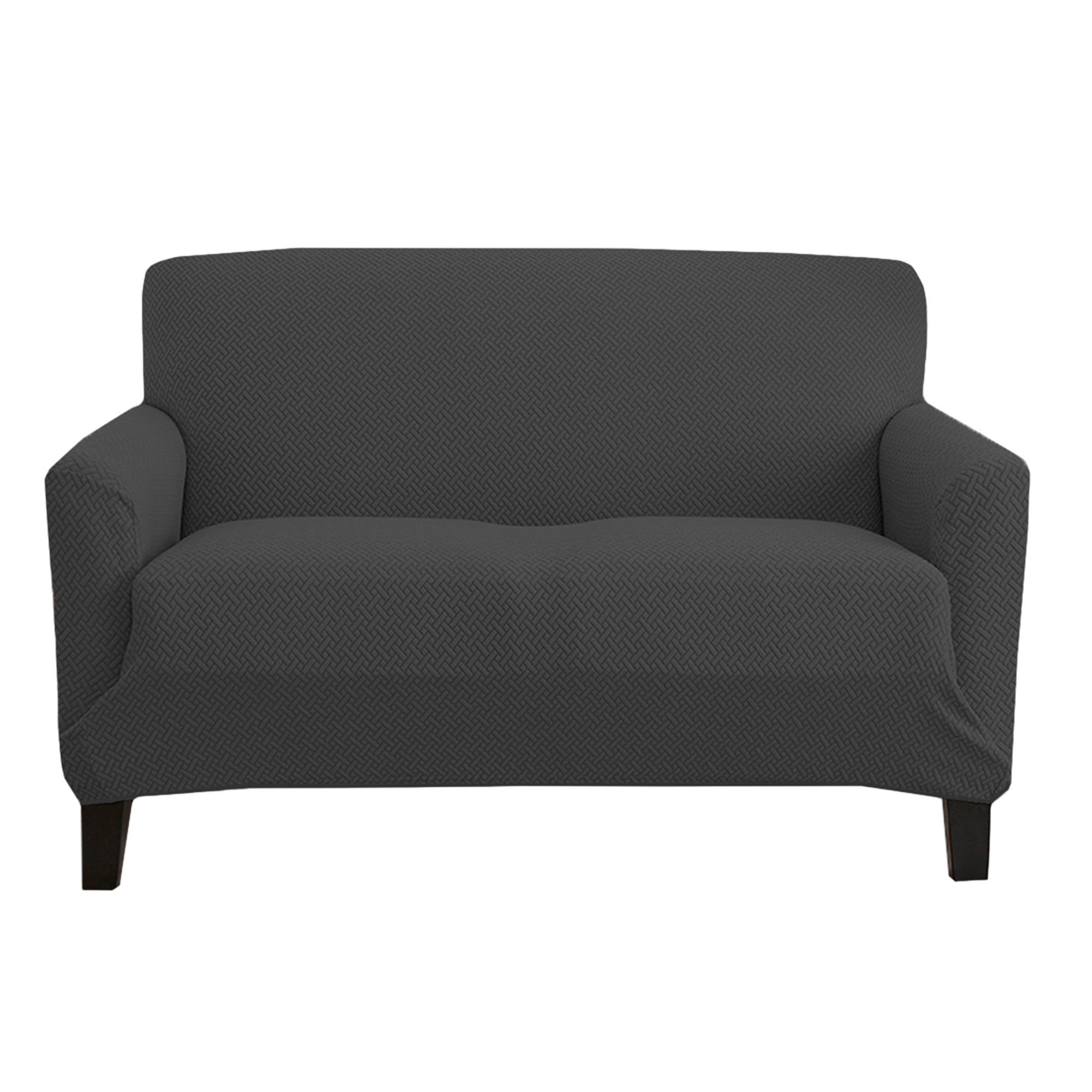 Great Bay Home Stretch Textured Washable Loveseat Slipcover (Loveseat