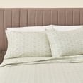 thumbnail image 1 of Great Bay Home Striped Ultra-Soft Microfiber Sheet Set (Full, Stripe - Green), 1 of 9