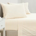 thumbnail image 1 of Great Bay Home Striped Microfiber Wrinkle Resistant Sheet Set (Queen, Marigold), 1 of 2
