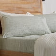 thumbnail image 1 of Great Bay Home Striped Ultra-Soft Microfiber Sheet Set (Twin, Stripe - Green), 1 of 7
