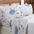 thumbnail image 1 of Great Bay Home Turkish Cotton Printed Flannel Sheet Set  (Twin XL, Winter Village), 1 of 6