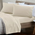 thumbnail image 1 of Great Bay Home Turkish Cotton Solid Flannel Sheet Set  (California King, Taupe), 1 of 6