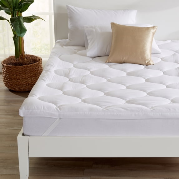 Great Bay Home Ultra Soft Comfortable 2" Mattress Topper (Queen, White)