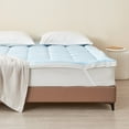 thumbnail image 1 of Ultra-Soft Cooling 2" Mattress Topper (Full, Light Blue), 1 of 5
