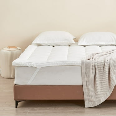 Ultra-Soft Cooling 2" Mattress Topper (Full, White)