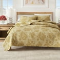 thumbnail image 1 of Great Bay Home Vintage Printed Floral Reversible Twin / Twin XL Cotton Quilt Set, 1 of 5