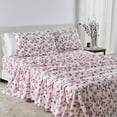 thumbnail image 1 of Great Bay Home Winter Floral Brushed Microfiber Sheet Set, Full, 4 Pieces, 1 of 6