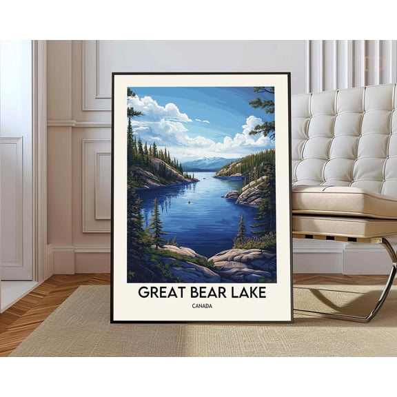 Great Bear Lake Poster, Great Bear Lake Print, Great Bear Lake Photo, Great Bear Lake Poster Print, Canada Poster Wall Art, Modern Wall Decor, 8x12 UNFRAMED