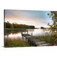 thumbnail image 1 of Great Big Canvas "A Dock On A Lake At Sunrise Near Wawa; Ontario, Canada"  by Susan Dykstra White Brown   Wrapped Canvas Print Wall Artwork, 1 of 7