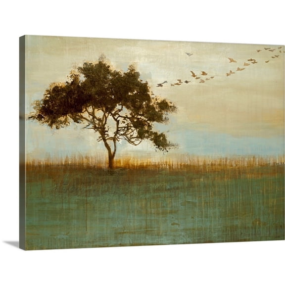 Great Big Canvas "A Fleeting Glimpse" by Liz Jardine Silver Wrapped Canvas Print Wall Artwork