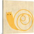 thumbnail image 1 of Great Big Canvas "Best Friends - Snail"  by Chariklia Zarris Peach Black   Wrapped Canvas Print Wall Artwork, 1 of 7