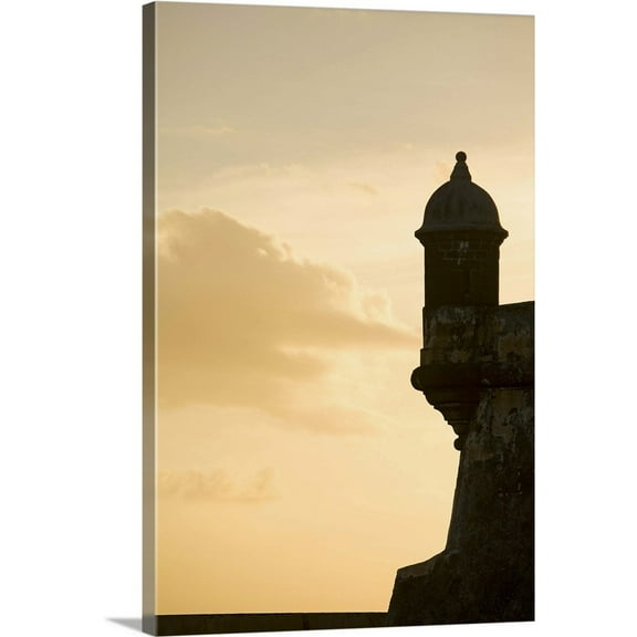 Great Big Canvas "Caribbean, Puerto Rico, Old San Juan, El Morro Fort" by John and Lisa Merrill Dark Forest Green Wrapped Canvas Print Wall Artwork