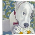 Great Big Canvas "Dlynn's Dogs Patch" by Dlynn Roll Black Silver