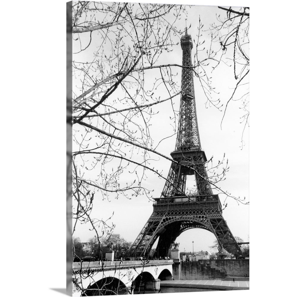 Great Big Canvas "Eiffel Tower Along The Seine River" by Laura DeNardo