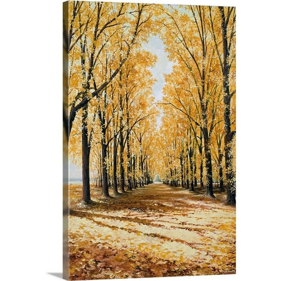 Great Big Canvas "Falls Cathedral"  by Bruce Nawrocke Brown Black   Wrapped Canvas Print Wall Artwork