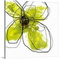 thumbnail image 1 of Great Big Canvas "Green Liquid Floral Four"  by Jan Weiss Yellow White   Wrapped Canvas Print Wall Artwork, 1 of 7