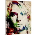 thumbnail image 1 of Great Big Canvas "Kurt Cobain Urban Watercolor"  by Michael Tompsett Burgundy Dark Blue   Wrapped Canvas Print Wall Artwork, 1 of 7