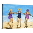 thumbnail image 1 of Great Big Canvas "Ladies on the Beach II"  by Julie DeRice White Violet Figurative  Wrapped Canvas Print Wall Artwork, 1 of 7