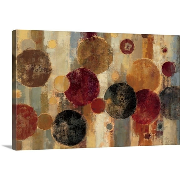 Great Big Canvas "Pendulum"  by Silvia Vassileva Silver Brown   Wrapped Canvas Print Wall Artwork