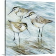thumbnail image 1 of Great Big Canvas "Sandpipers"  by Susan Winget Light Gray Dark Gray   Wrapped Canvas Print Wall Artwork, 1 of 7
