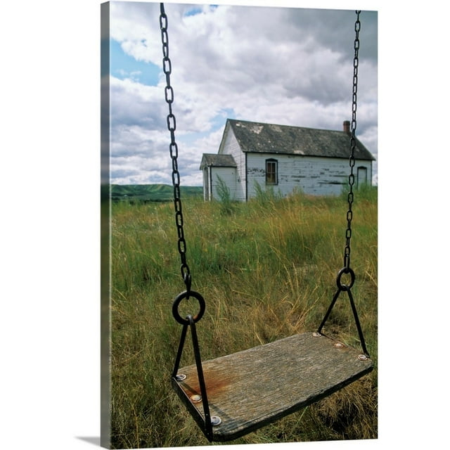 Great Big Canvas "Swing At Old School House, Qu'appelle Valley