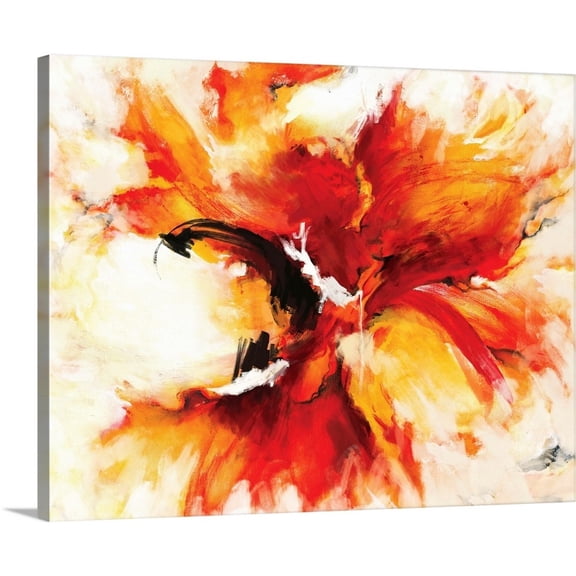 Great Big Canvas "The Phoenix" by Circle Art Group Orange Red contemporary Wrapped Canvas Print Wall Artwork