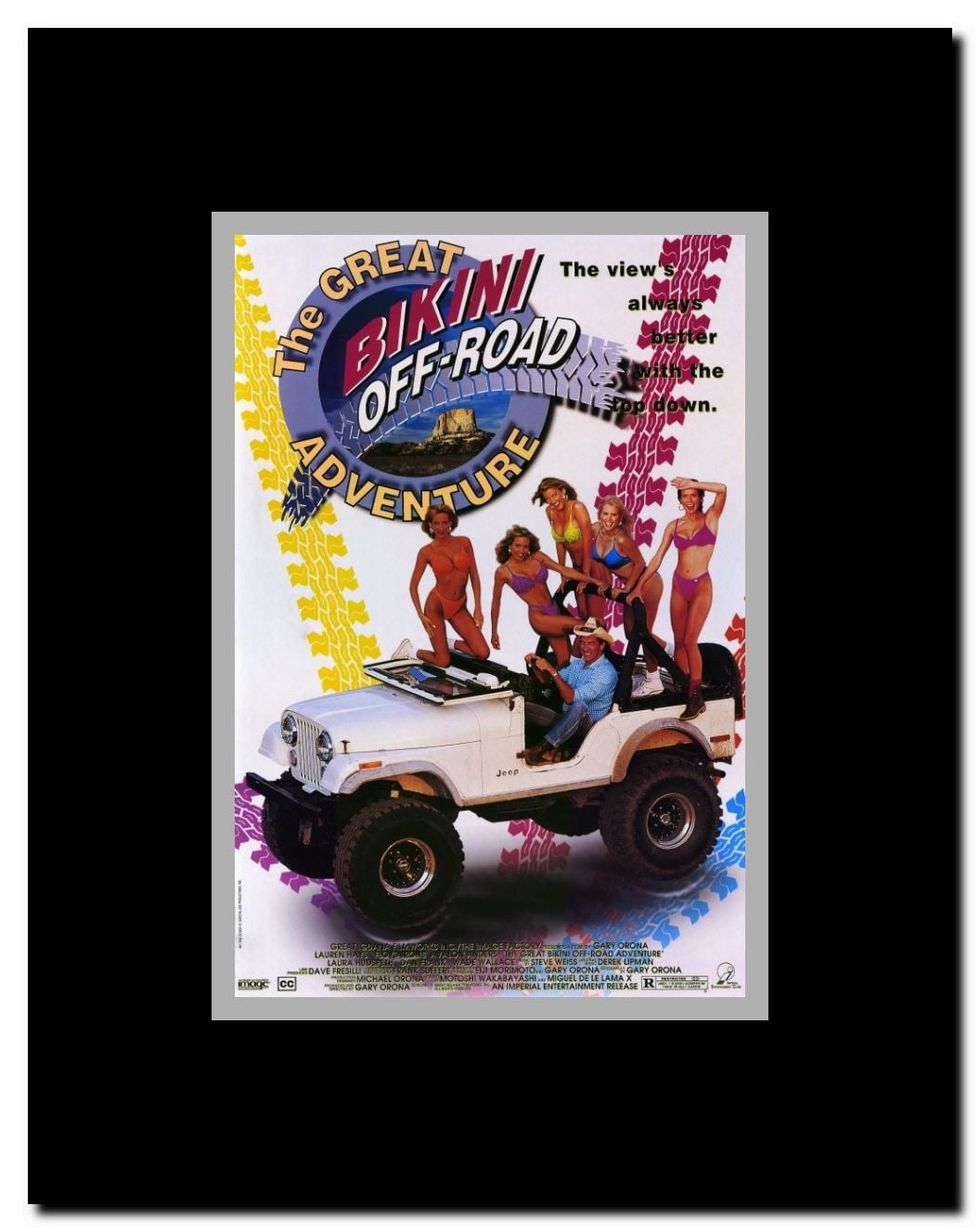 Great Bikini Off-Road Adventure Framed Movie Poster