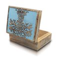 thumbnail image 1 of Great Birthday Gift Handmade Decorative Wooden Jewelry Box Tree Of Life Carving Jewelry Organizer Keepsake Box Treasure Chest Trinket Holder Watch Box Storage Lock Box Housewarming Gift, 1 of 7