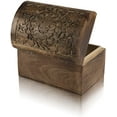thumbnail image 1 of Great Birthday Gift Ideas Handmade Decorative Wooden Jewelry Box Treasure Box Jewelry Organizer Keepsake Box Treasure Chest Trinket Holder Lock Box Watch Box 9 x 6 Inch, 1 of 5