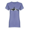 thumbnail image 1 of Great Black Orca Shaped T-Shirt Women -Image by Shutterstock, Female Small, 1 of 2