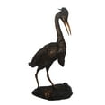 thumbnail image 1 of Nifao Great Blue Heron bronze statue – Home Decor Sculpture, 17"L x 12"W x 32"H, 1 of 10